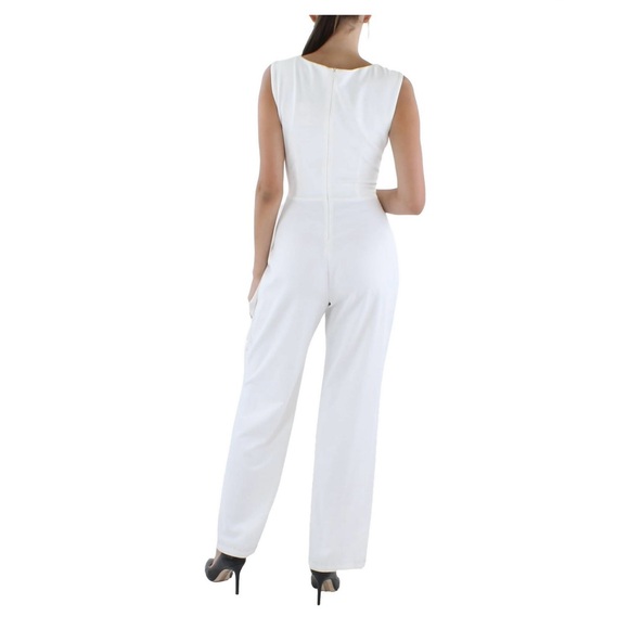 White Ruffled Jumpsuit - Picture 3 of 3